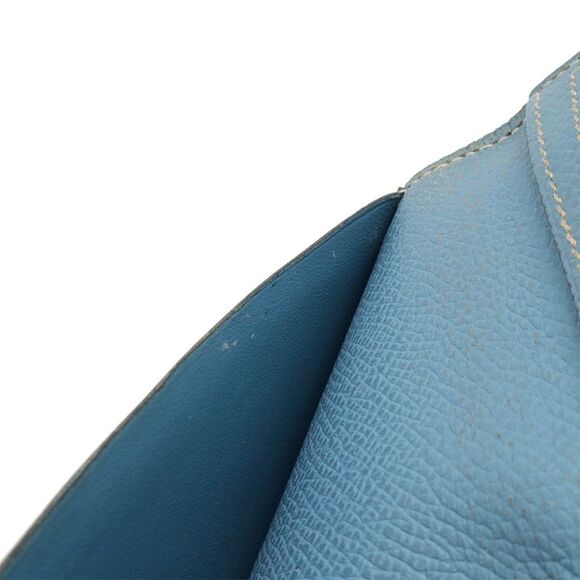 Hermès Béarn Blue Leather Wallet  (Pre-Owned) - Picture 9 of 10
